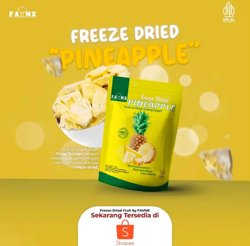 Favme Freeze Dried Pineapple